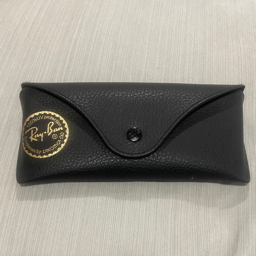 Ray-Ban Black Case with Gold Emblem